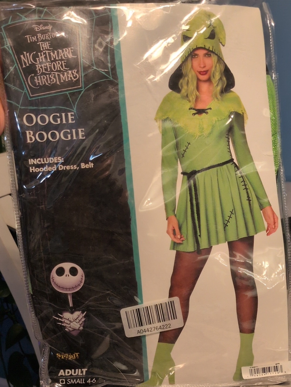 Disney Oogie Boogie Green Hooded Dress Costume